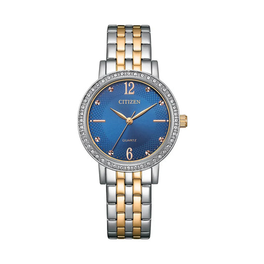 Citizen EL3106-59L Women’s Watch – Elegant Two-Tone Crystal Bezel