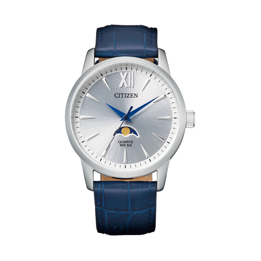 Citizen AK5000-03A White Dial Leather Strap Watch