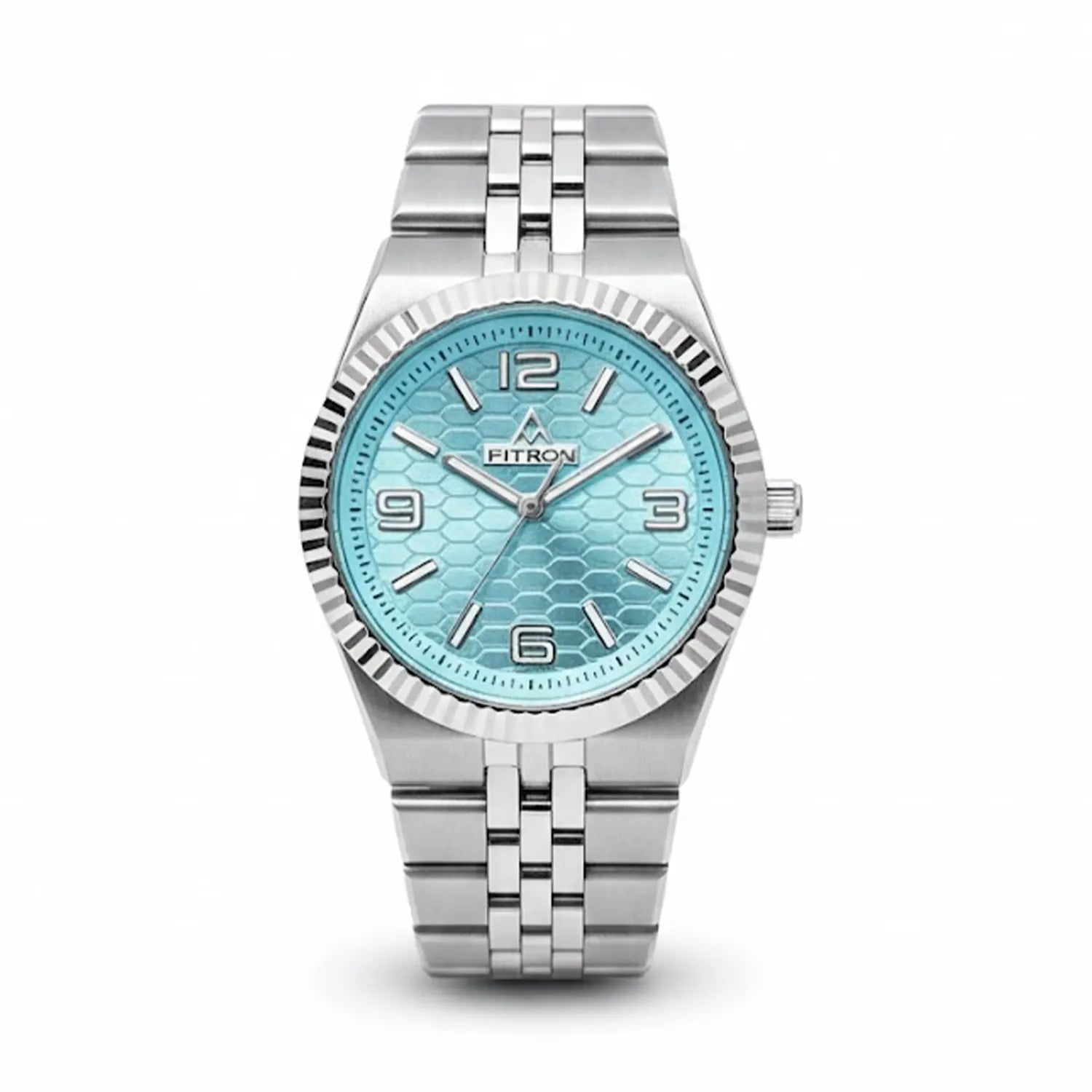 Fitron Dweller 6044M Tiffany Blue Dial – Silver Stainless Steel Men’s Watch