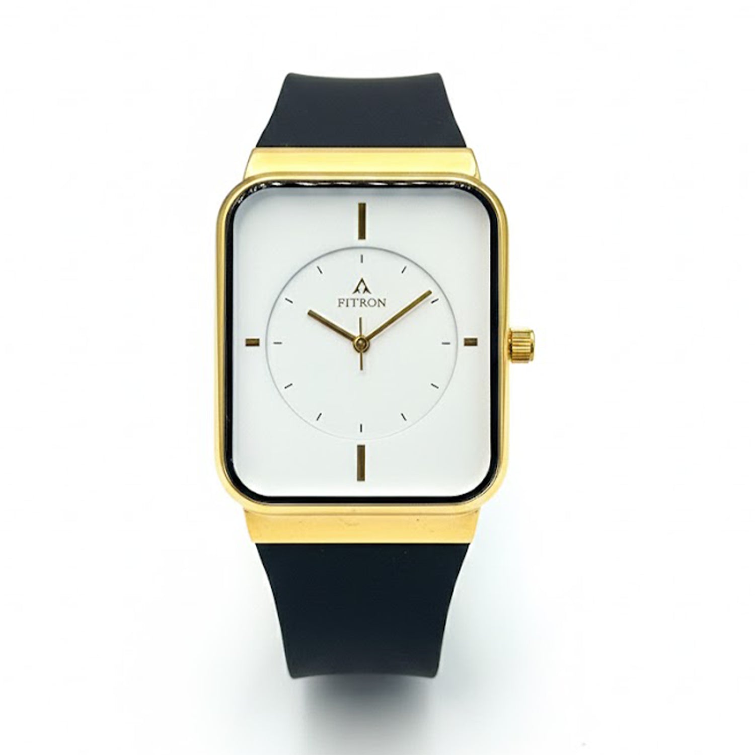 Fitron 9356M Men’s Watch – White Dial with Black Rubber Strap