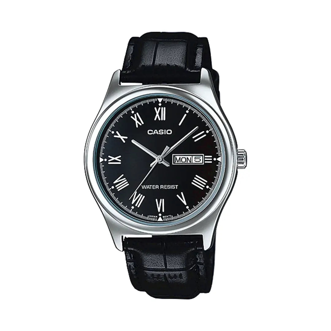 Casio MTP-V006L-1B Classic Leather Strap Watch