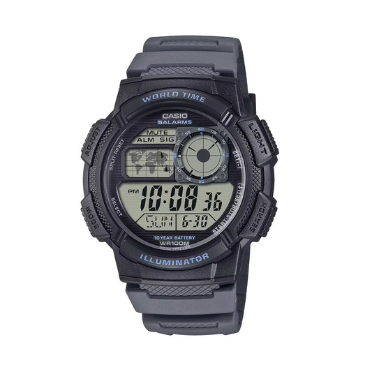 Casio AE-1000W-8AV Digital World Time Sport Watch