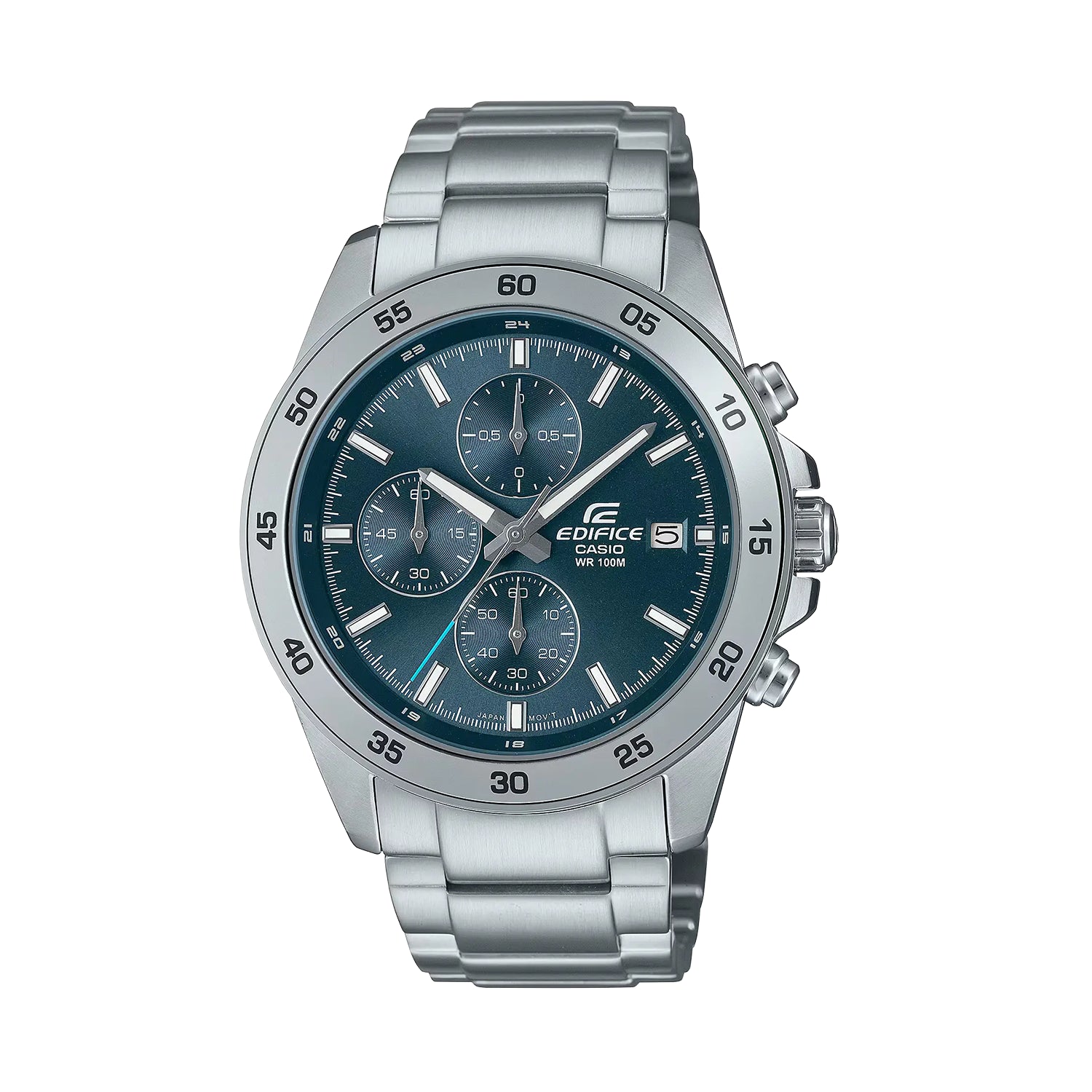 Casio Edifice EFR-526D-2A Blue Dial Stainless Steel Chronograph Watch