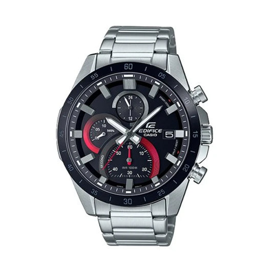 Casio Edifice EFR-571DB-1A1 Black Dial Stainless Steel Chronograph Watch