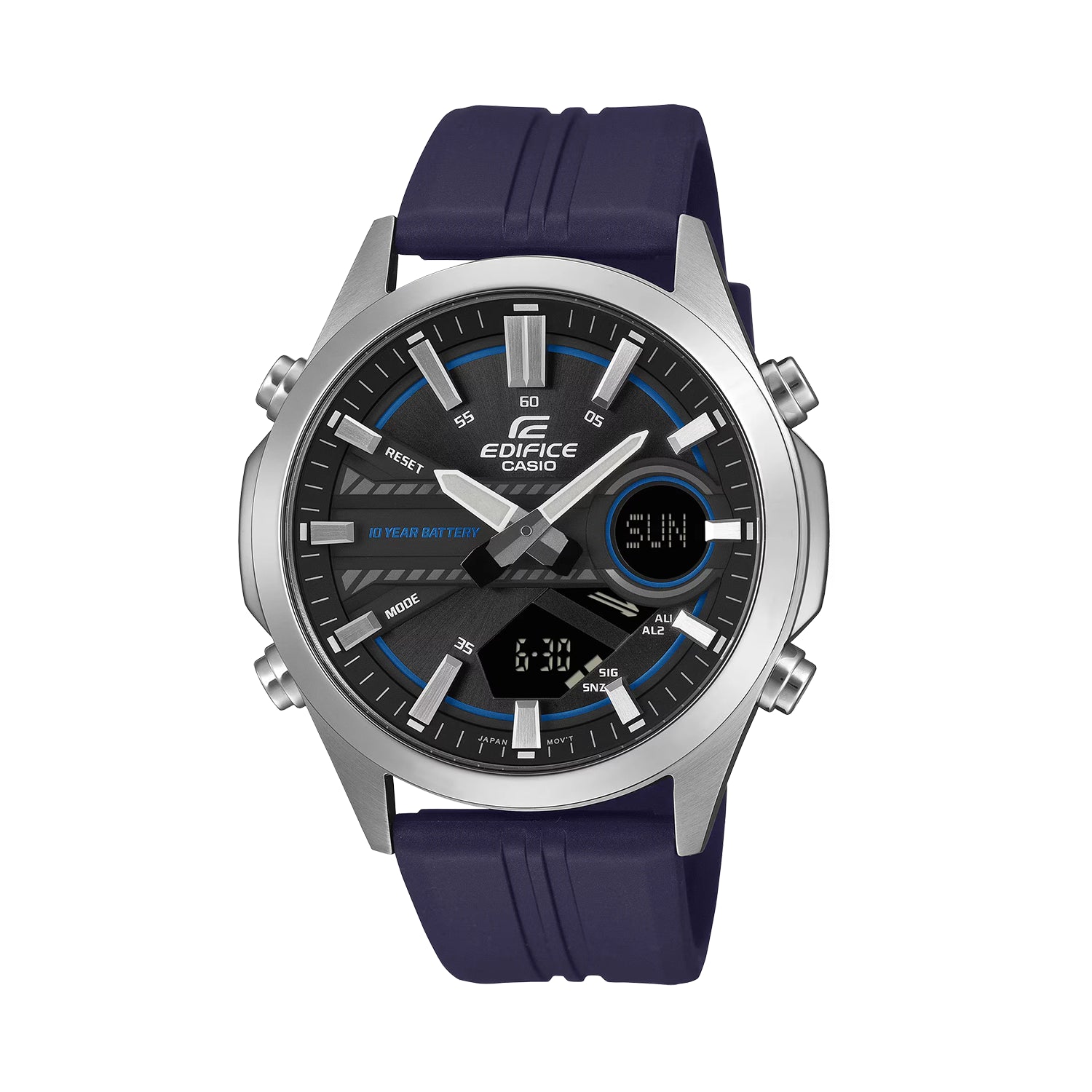 Casio Edifice EFV-C120P-1A2DF Analog-Digital Black Dial Resin Strap Men’s Watch