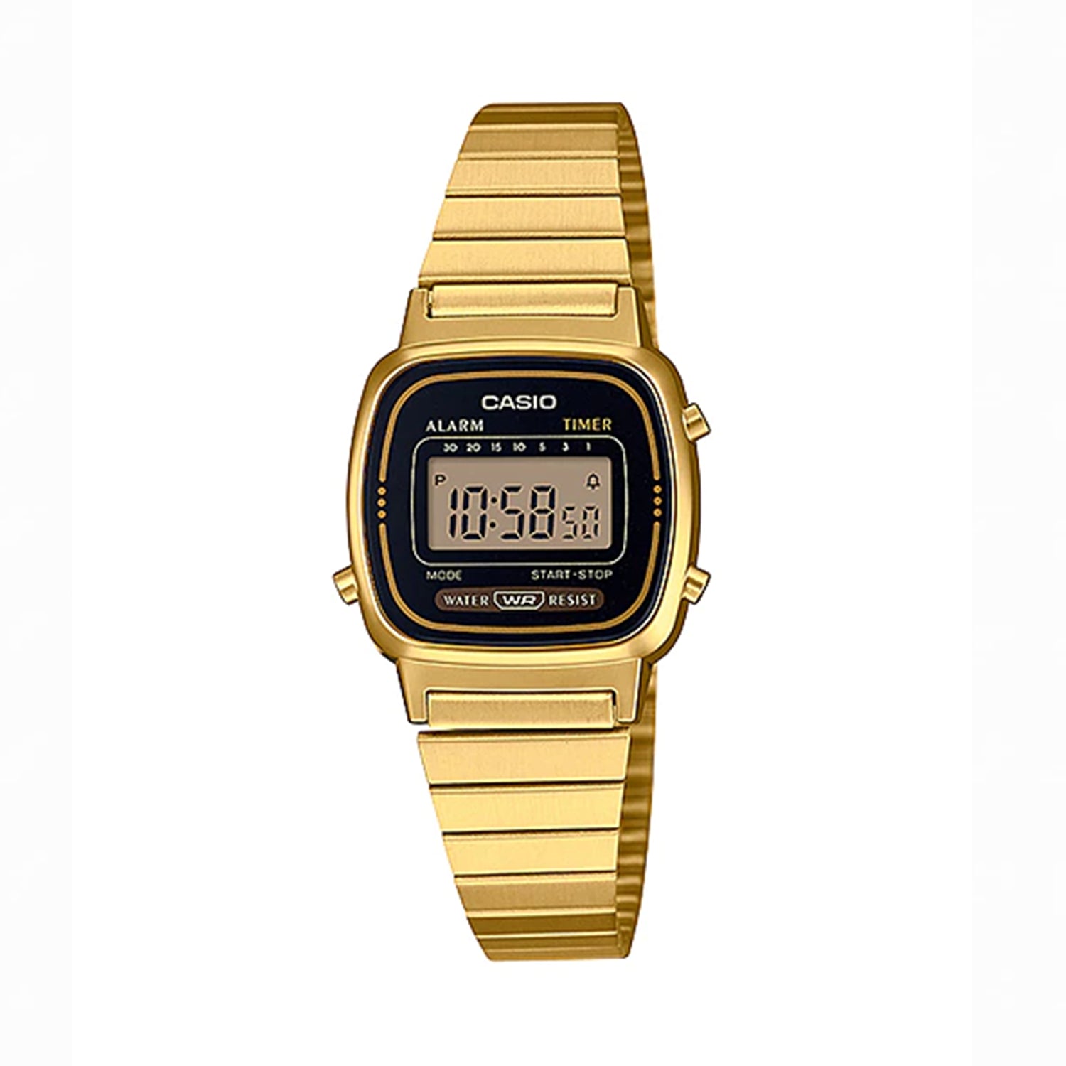 Casio LA-670WGA-1D Gold Digital Retro Watch