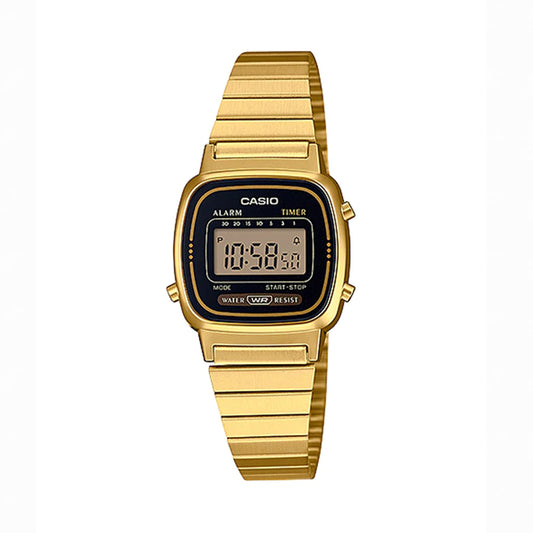 Casio LA-670WGA-1D Gold Digital Retro Watch
