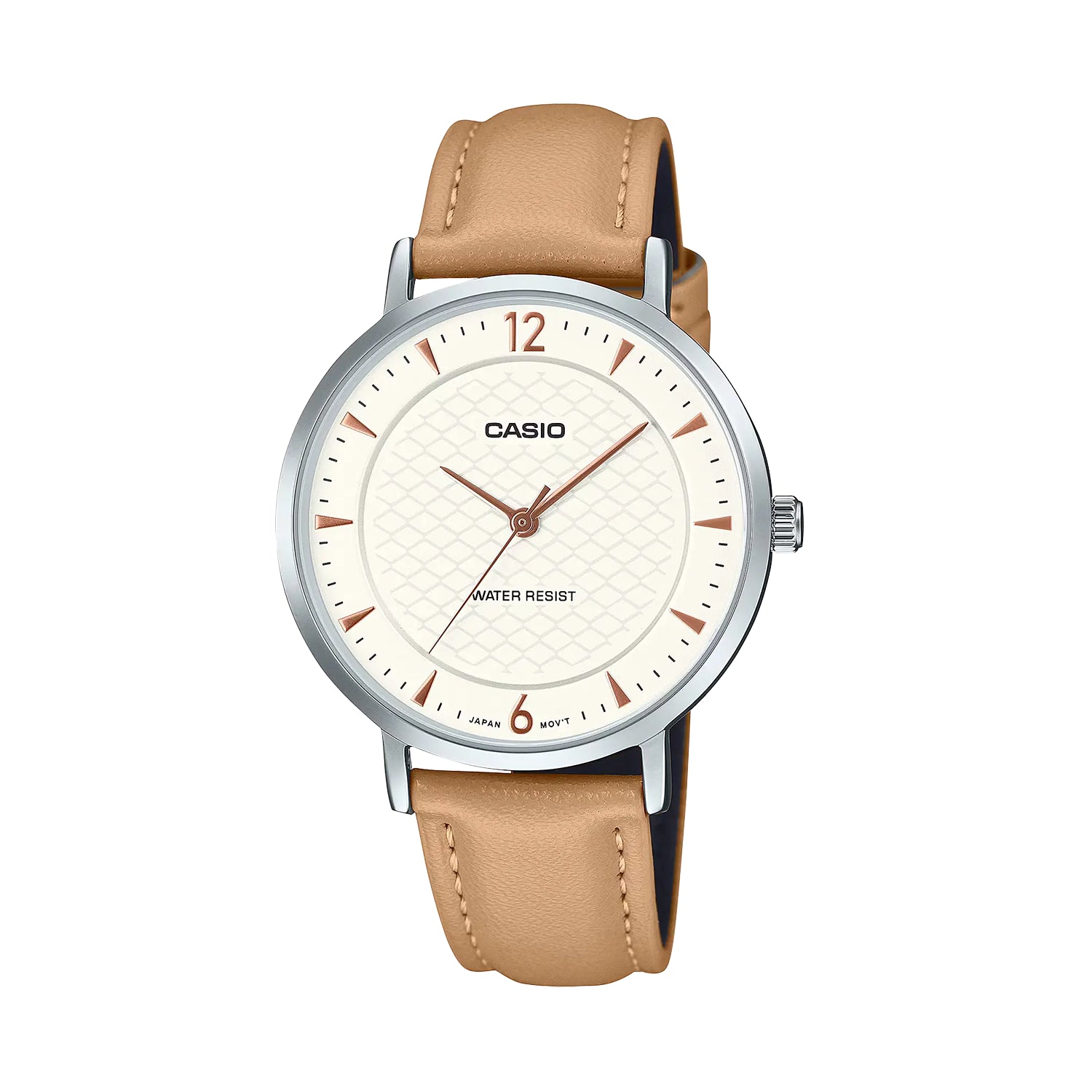 Casio LTP-VT04L-7A1 White Dial Leather Women’s Watch