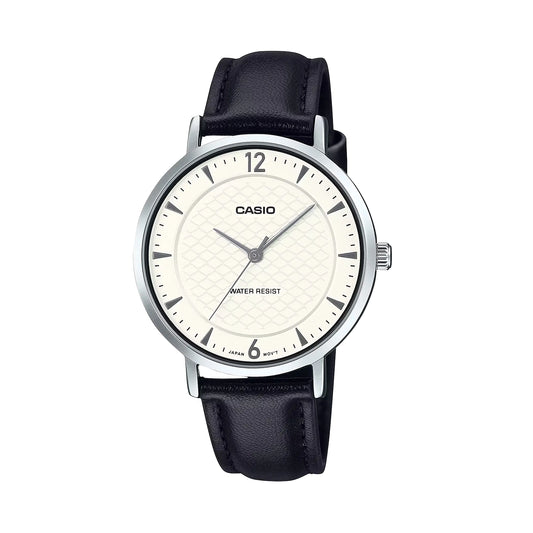 Casio LTP-VT04L-7A2 White Dial Leather Women’s Watch