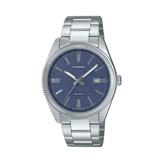 Casio MTP-1302DD-2A1 Blue Dial Stainless Steel Watch