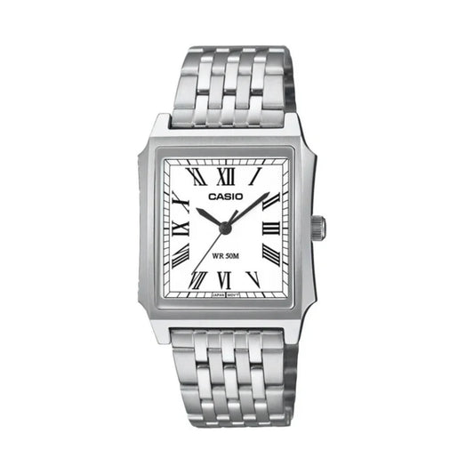 Casio MTP-B190D-7BVDF White Dial Stainless Steel Men’s Watch