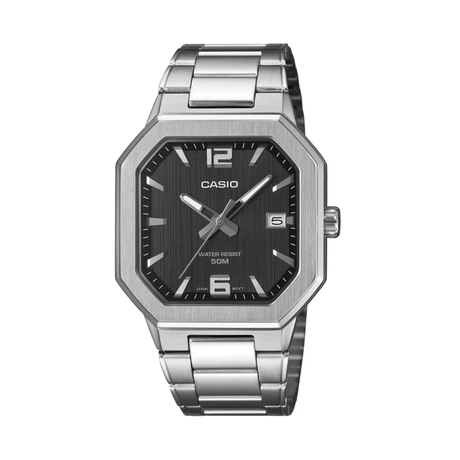 Casio MTP-B195D-1AVDF Black Dial Stainless Steel Men’s Watch
