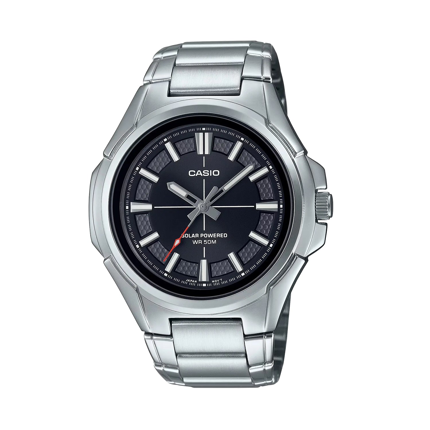 Casio MTP-RS100D-1AV Solar Powered Stainless Steel Watch