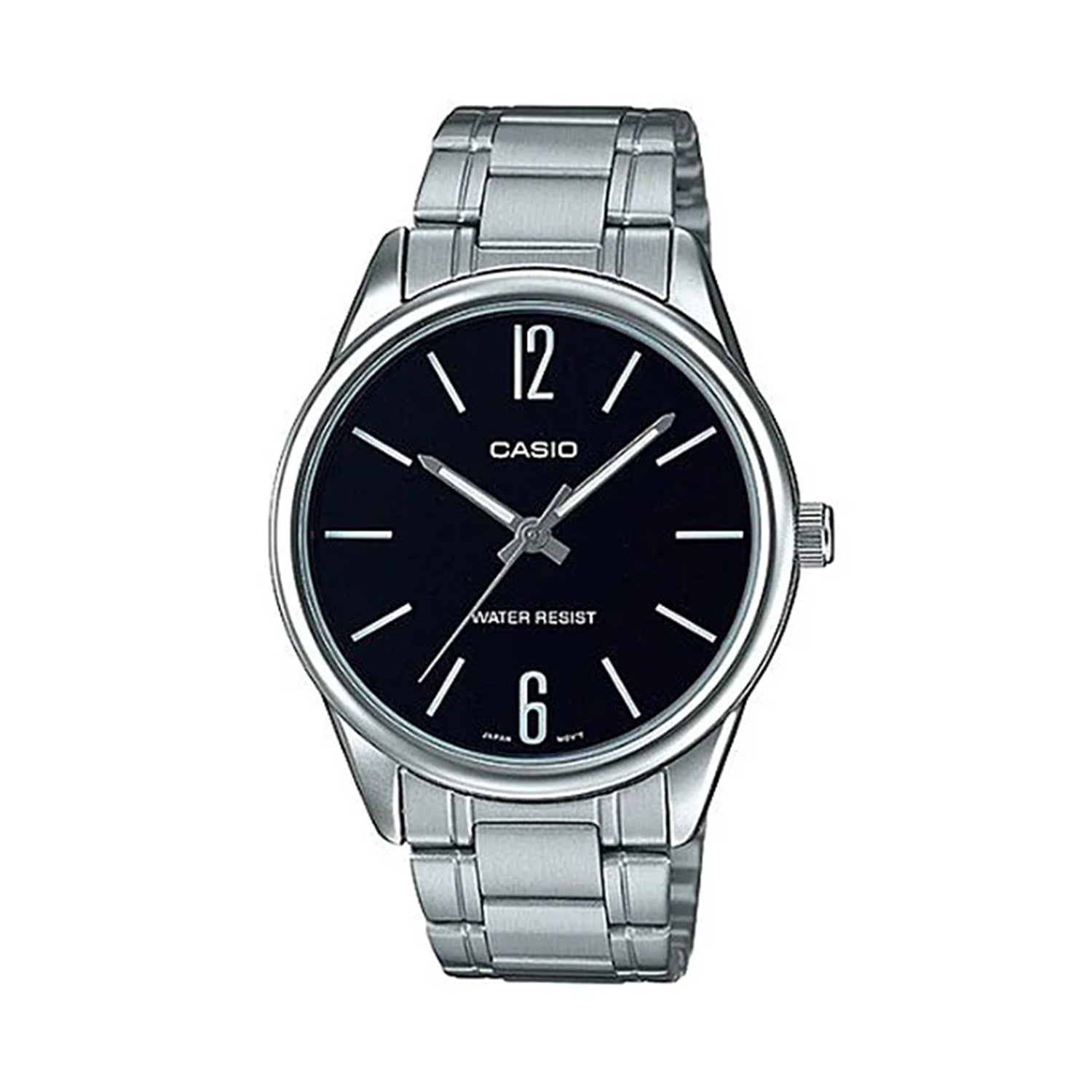 Casio MTP-V005D-1B Black Dial Stainless Steel Watch