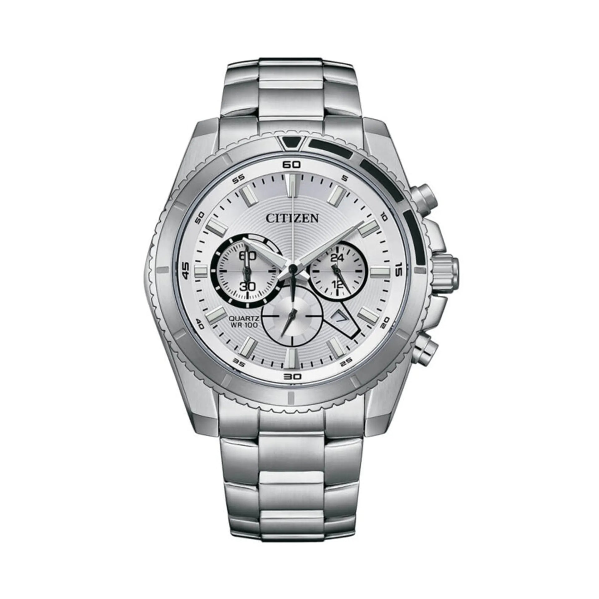 Citizen AN8200-50A – Stainless Steel Chronograph Watch for Men