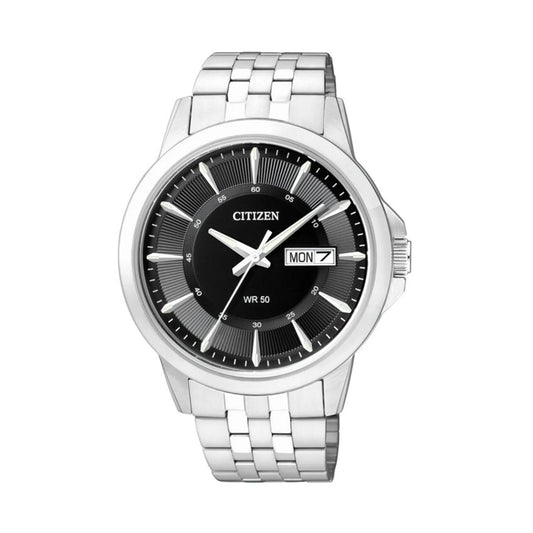 Citizen BF2011-51E – Quartz Stainless Steel Watch with Black Dial