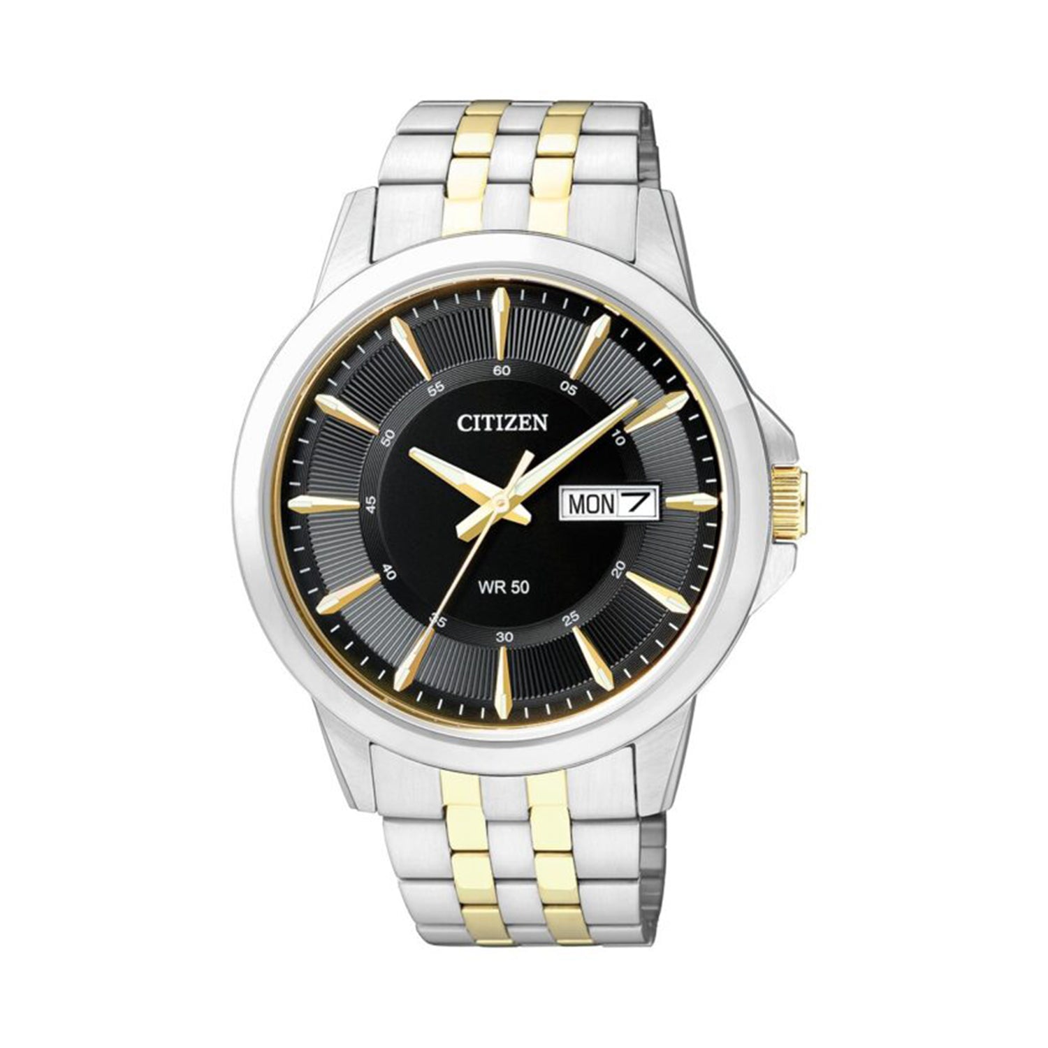 Citizen BF2018-52E Black Dial Two-Tone Stainless Steel Quartz Watch