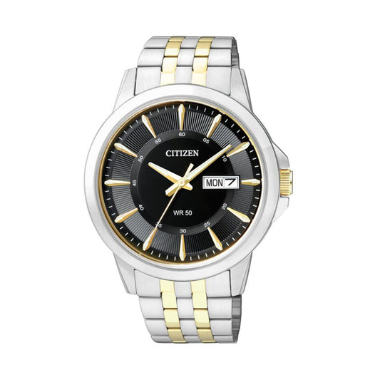 Citizen BF2018-52E Black Dial Two-Tone Stainless Steel Quartz Watch