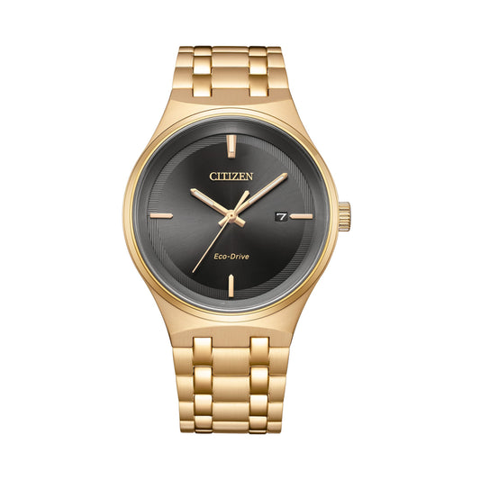 Citizen BM7653-50E Eco-Drive Black Dial Rose Gold Stainless Steel Watch