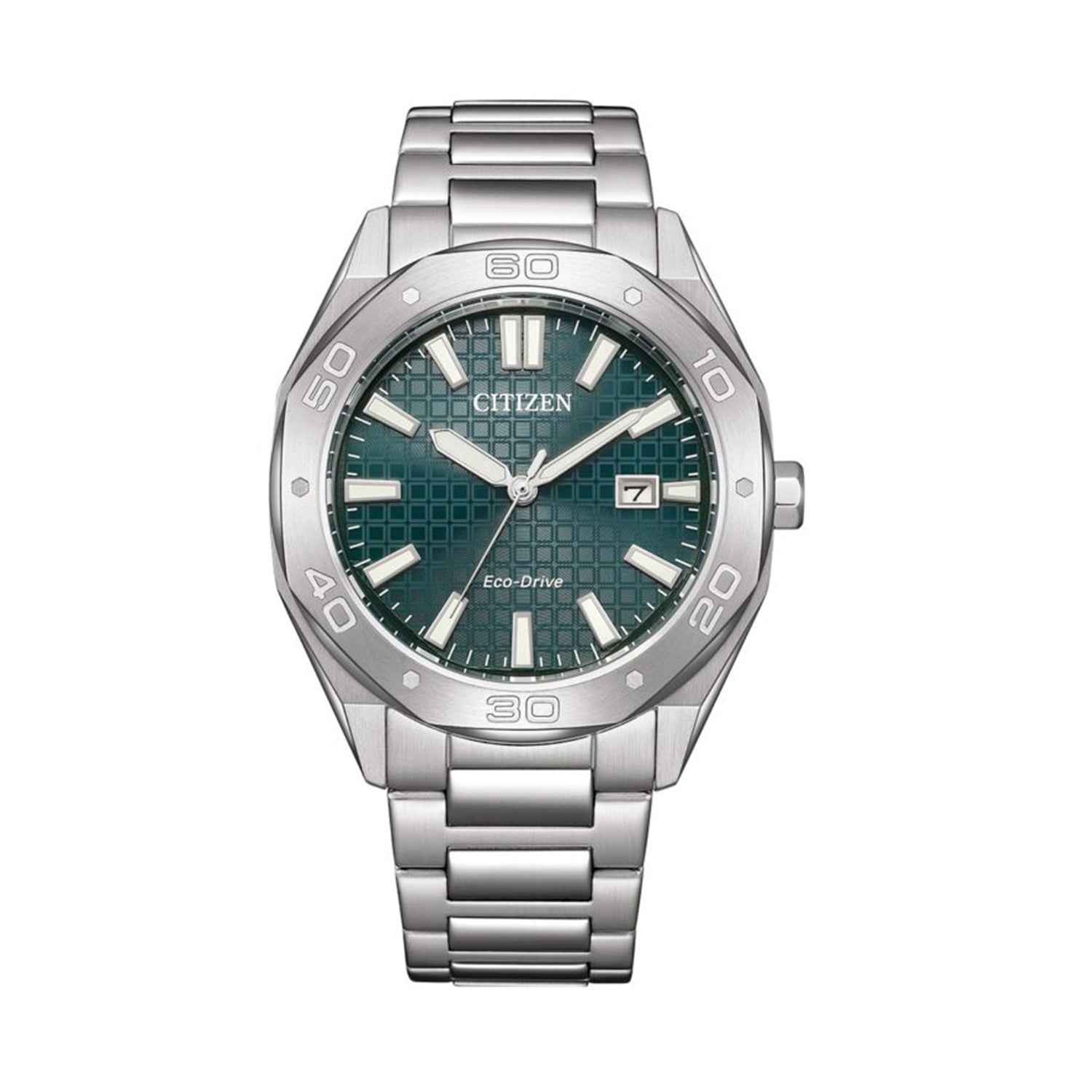 Citizen BM7630-80X Eco-Drive Green Dial Stainless Steel Watch