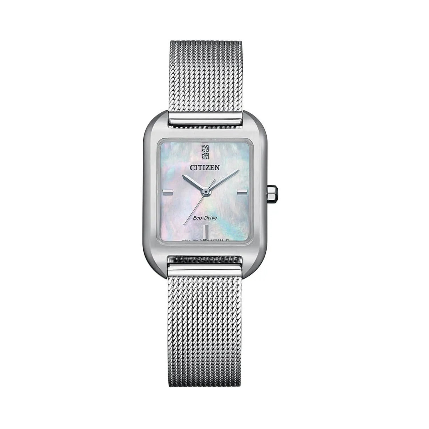 Citizen EM0491-81D Eco-Drive Mother of Pearl Dial Silver Stainless Steel Women's Watch