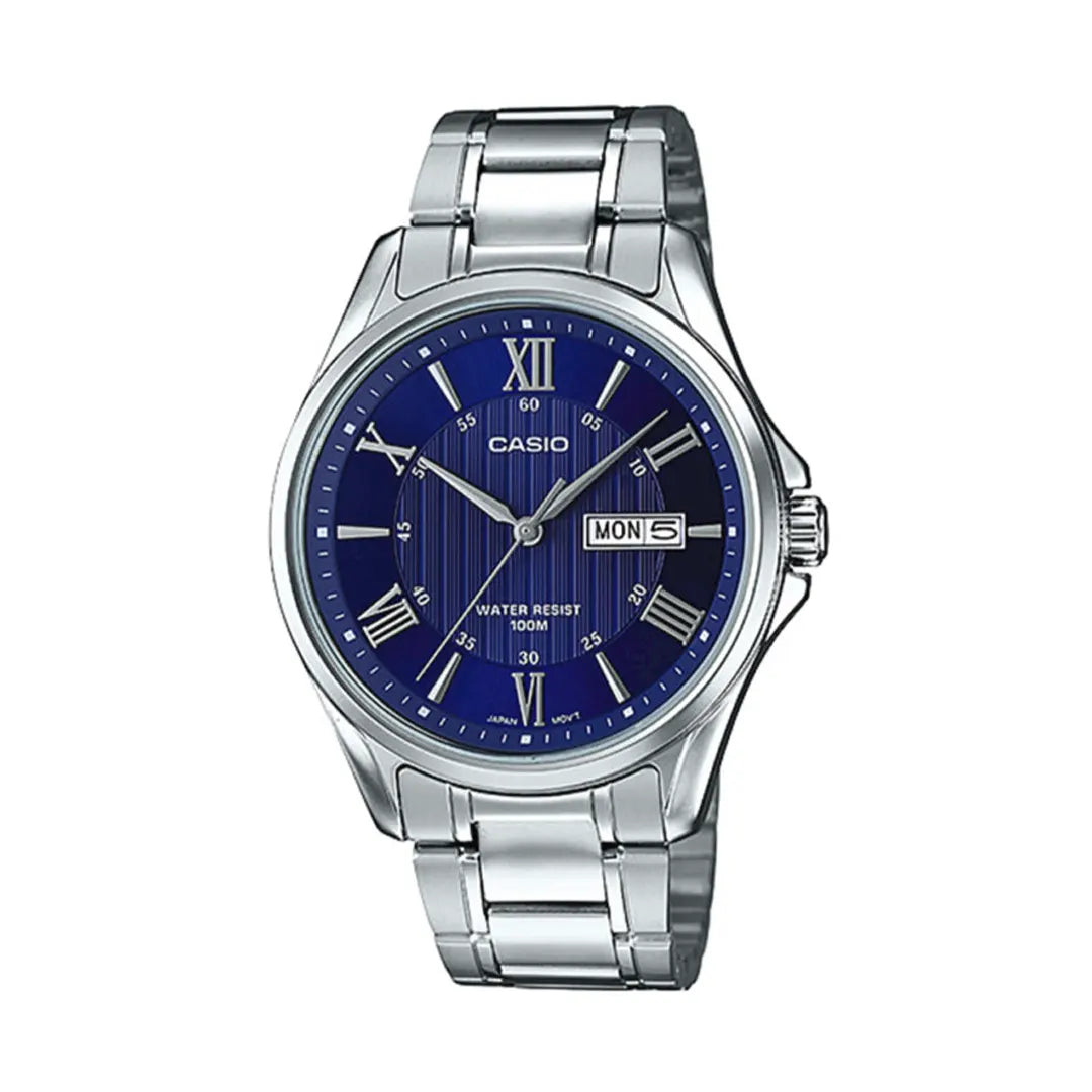 Casio MTP-1384D-2AVDF Blue Dial Stainless Steel Men’s Watch