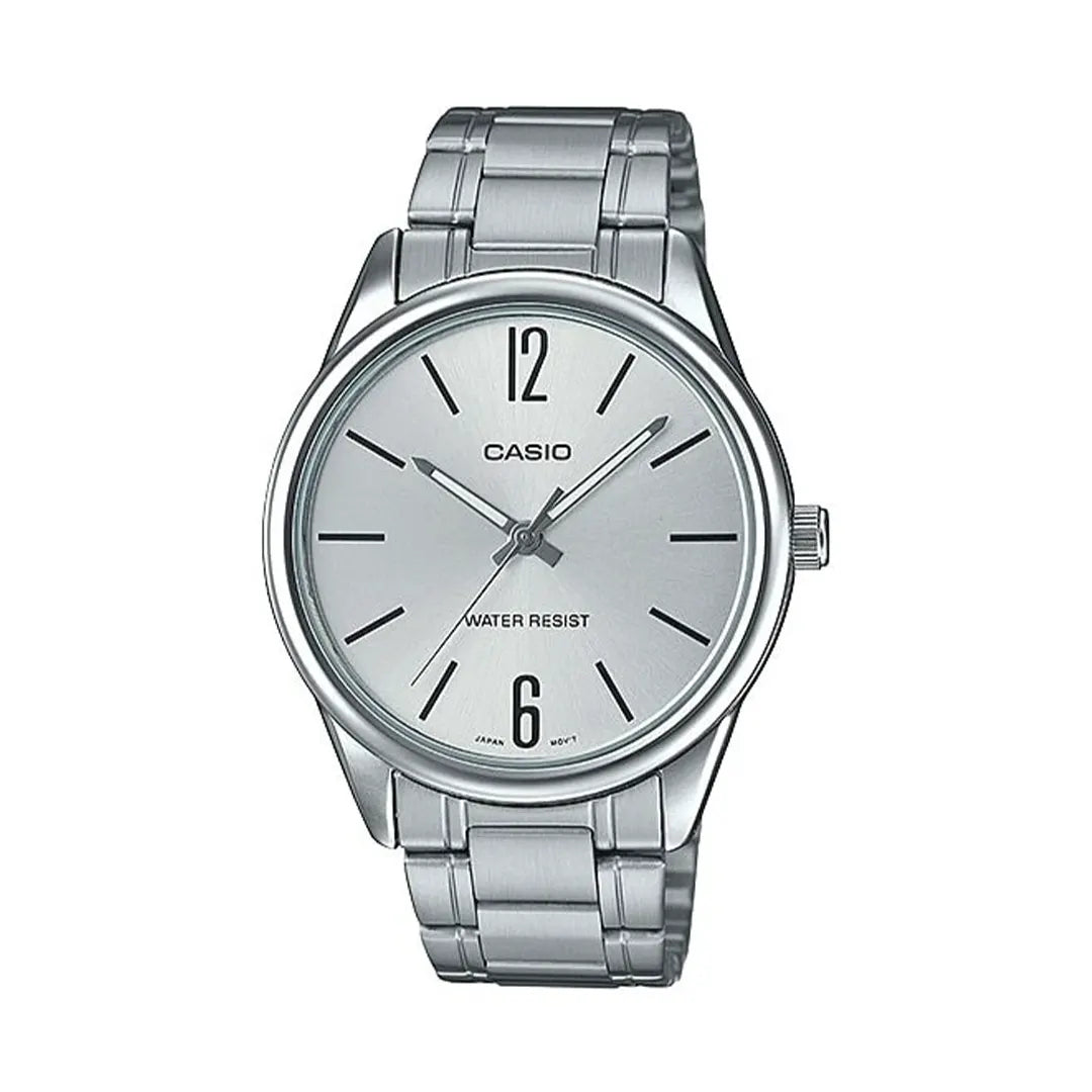 Casio MTP-V005D-7B White Dial Stainless Steel Watch