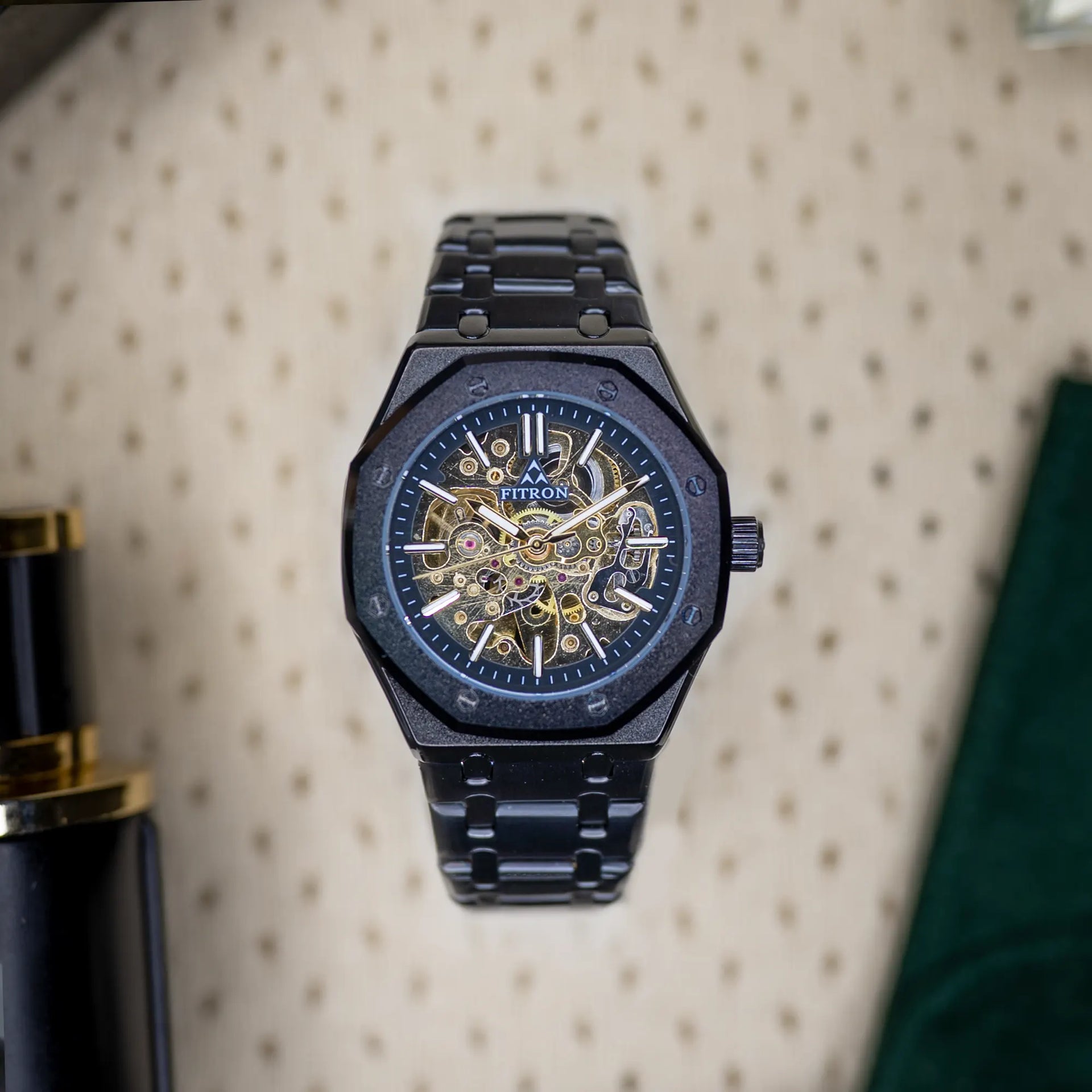 Fitron 117193M Automatic Skeleton Dial Watch