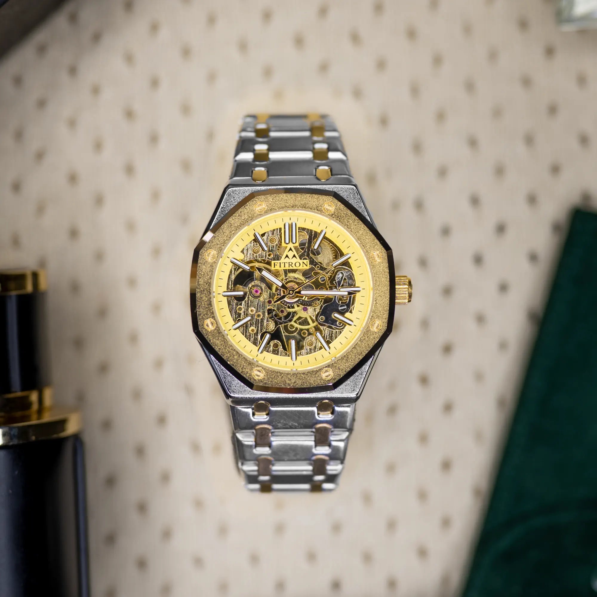 Fitron 117193M Automatic Skeleton Dial Watch