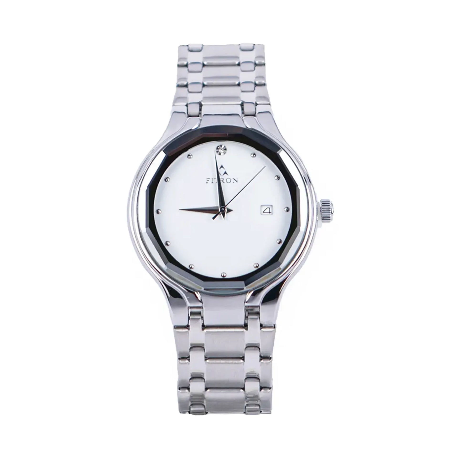 Fitron 9490M Stainless Steel Analog Watch