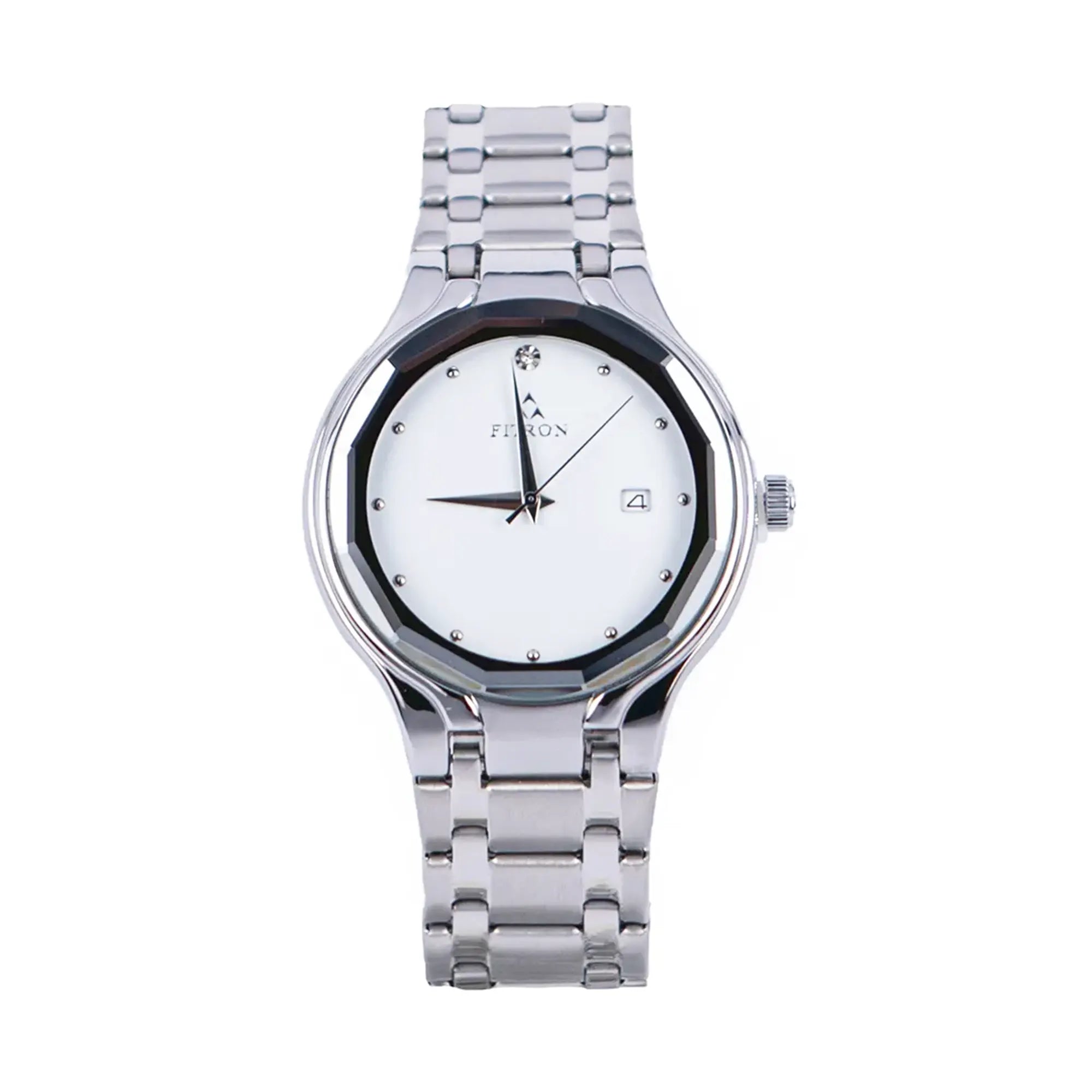 Fitron 9490M Stainless Steel Analog Watch