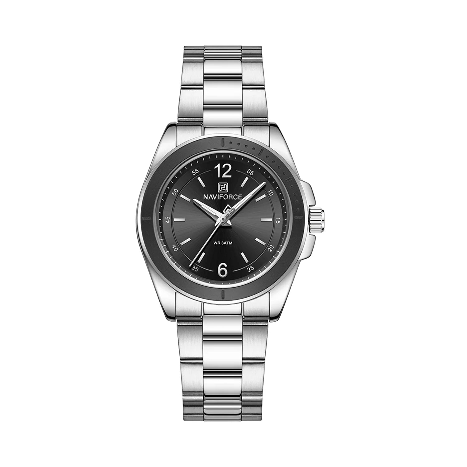 Naviforce NF5062 Black Dial Stainless Steel Women’s Watch