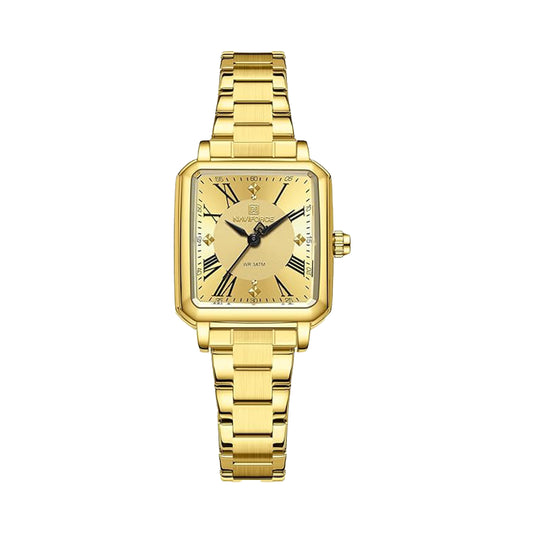 Naviforce NF5065 Gold Colour Stainless Steel Women’s Watch