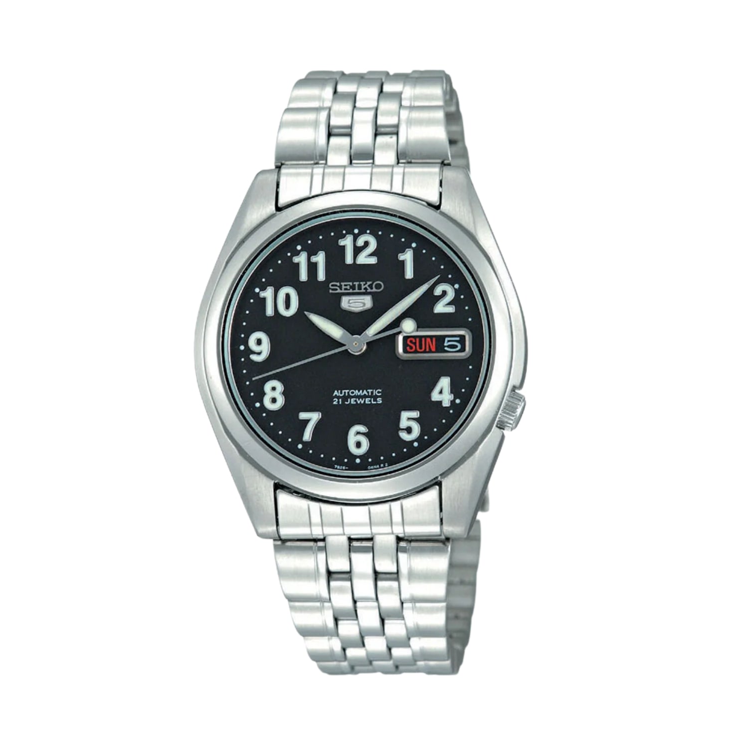 Seiko 5 SNK381K1 Automatic Black Dial Stainless Steel Watch