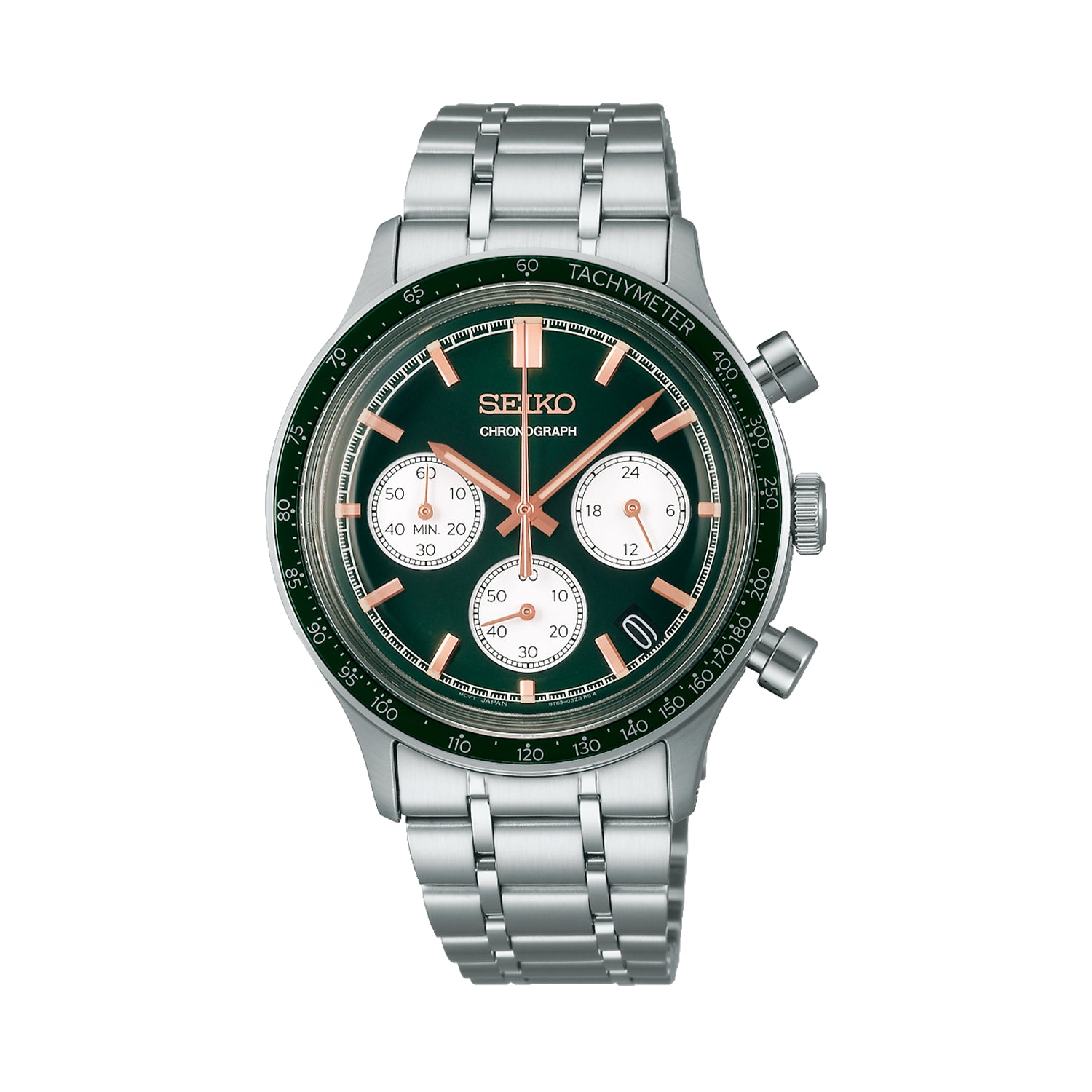 Seiko SSB481P1 Men’s Green Dial Chronograph – Stainless Steel
